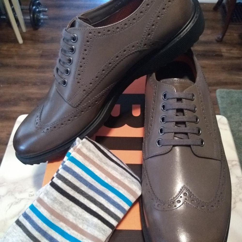 GEORGE BROWN "Bilt" Men's Round-Toe Oxford Shoe